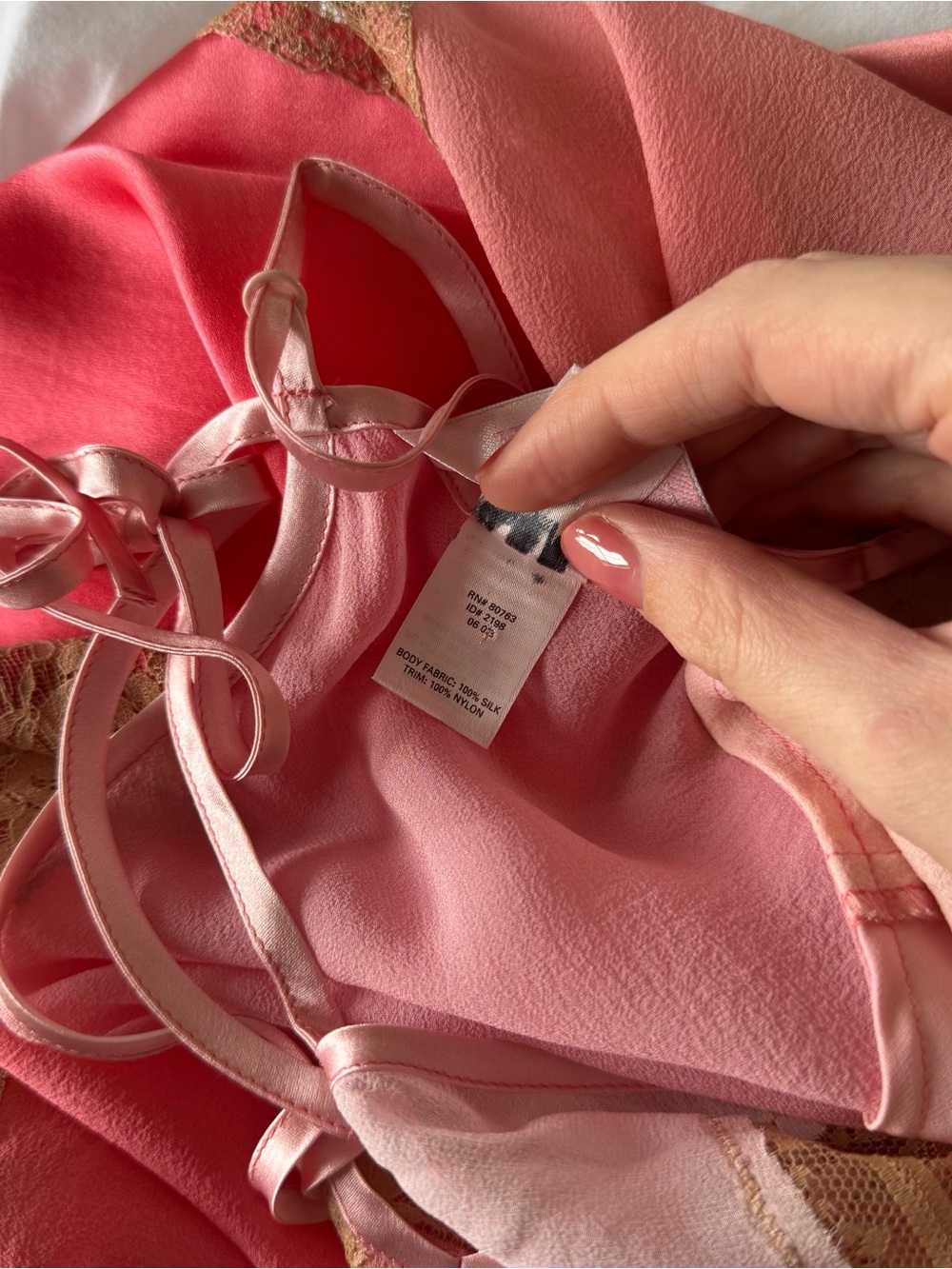Rare Vintage Victoria’s Secret 100% Silk Bias Cut Maxi Dress - Picture 7 of 9